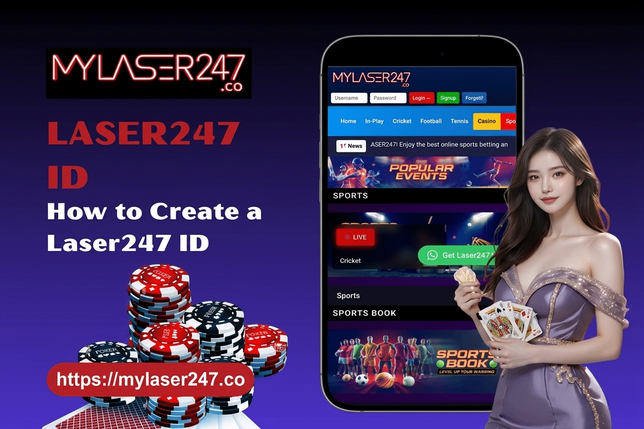 How-to-Create-a-Laser247-ID Laser247 ID | MyLaser247 | MyLaser247 ID Laser247 ID usage flow – login, deposit, place bets, track history and withdraw winnings securely