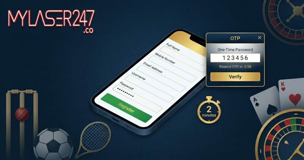 MyLaser247 registration step-by-step – create your account in minutes for cricket betting and casino games
